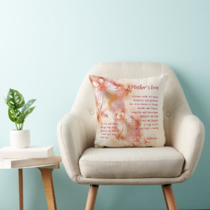 Cojín Decorativo Un verso de poema de amor de madre personalizado M