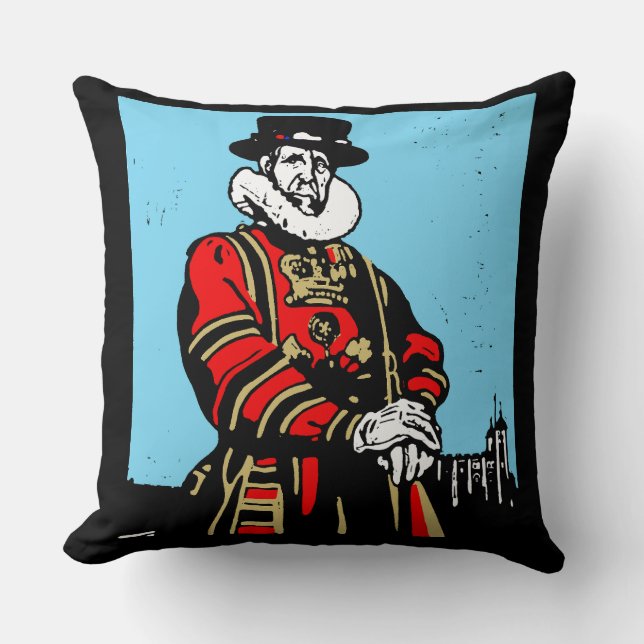 Cojín Decorativo Un yeoman Warder o Beefeater (Anverso)