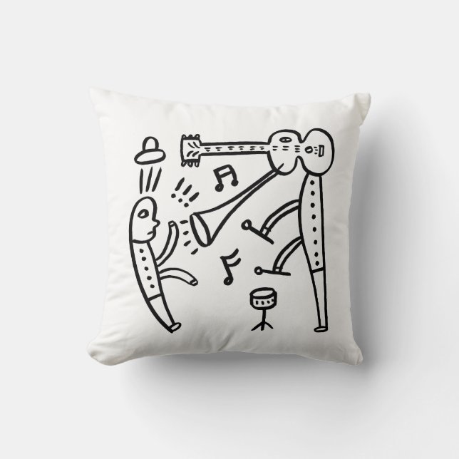 Cojín Decorativo Una banda del hombre (Anverso)