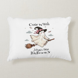 Cojín Decorativo Una bruja simple y elegante primero de Halloween