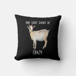 Cojín Decorativo Una Cabra Corta De Crazy Grasa