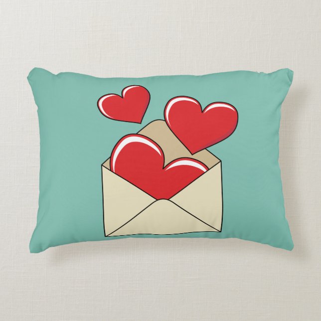 Cojín Decorativo Una Carta de Amor (Anverso)