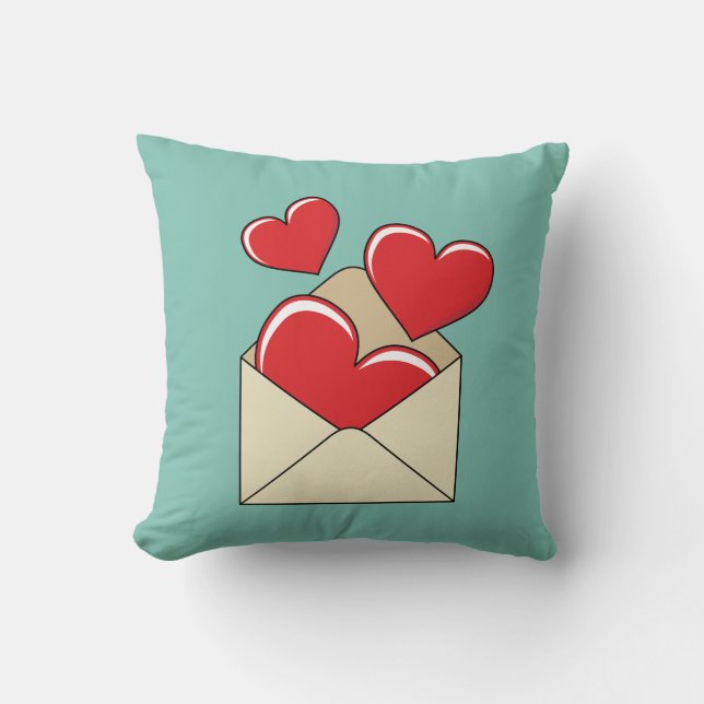 Cojín Decorativo Una carta de amor (Anverso)