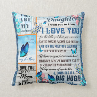 Cojín Decorativo Una Carta Personalizada A Mi Hija,