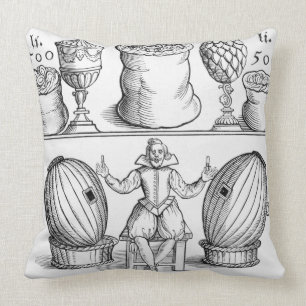 Cojín Decorativo Una declaración que fija la fecha del dibujo