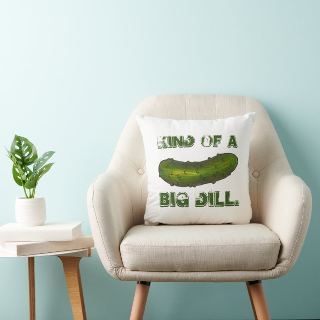 Cojín Decorativo Una especie de "Big Dill" (Deal) Green Deli Pickle (Silla)