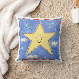 Cojín Decorativo Una estrella feliz
