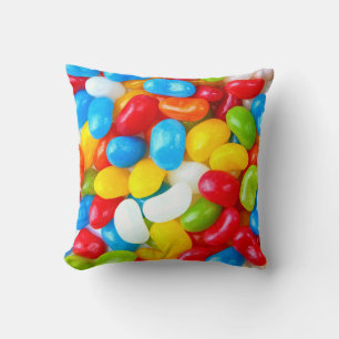Cojín Decorativo Una gran foto de los frijoles de Candy Jelly