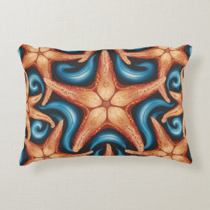Cojín Decorativo Una hermosa estrella de mar azul