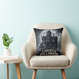 Cojín Decorativo Una ilustración gótica vintage de Halloween embruj