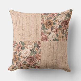 Cojín Decorativo Una impresionante fusión de patrón floral y motivo