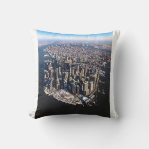 Cojín Decorativo Una impresionante vista aérea de la ciudad de Nuev