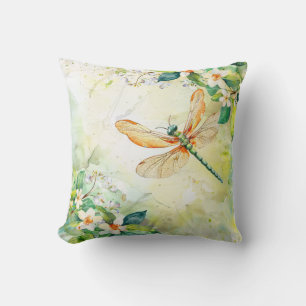 Cojín Decorativo Una libélula de primavera