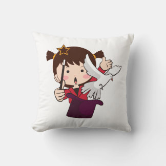 Cojín Decorativo una linda chica mago