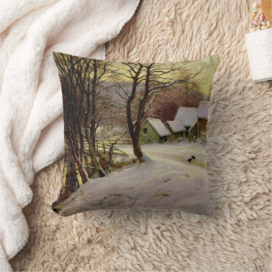 Cojín Decorativo Una mañana de invierno, pintura famosa,