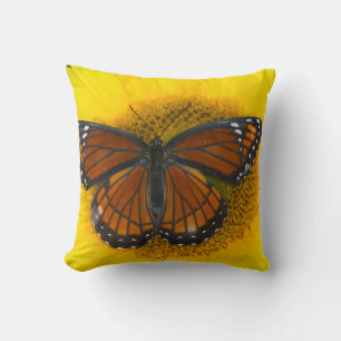 Cojín Decorativo Una Mariposa Virrey Limenitis Archippus