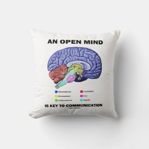 Cojín Decorativo Una Mente Abierta Es Clave Para La Comunicación (C
