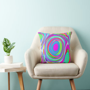 Cojín Decorativo Una mezcla de patrones de arte colorido