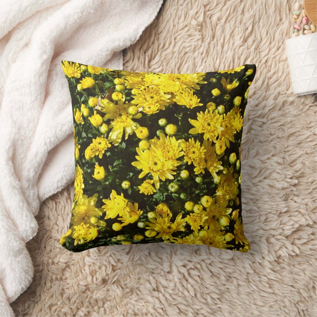 Cojín Decorativo Una multitud de Mamáes amarillas (Manta)