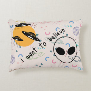 Cojín Decorativo Una nave espacial extranjera lanza almohada, quier