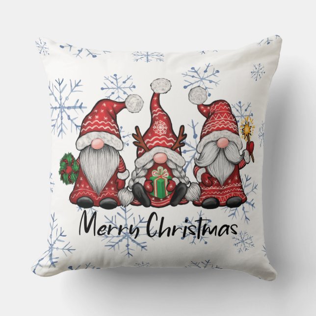 Cojín Decorativo Una Navidad de Gnomos (Anverso)
