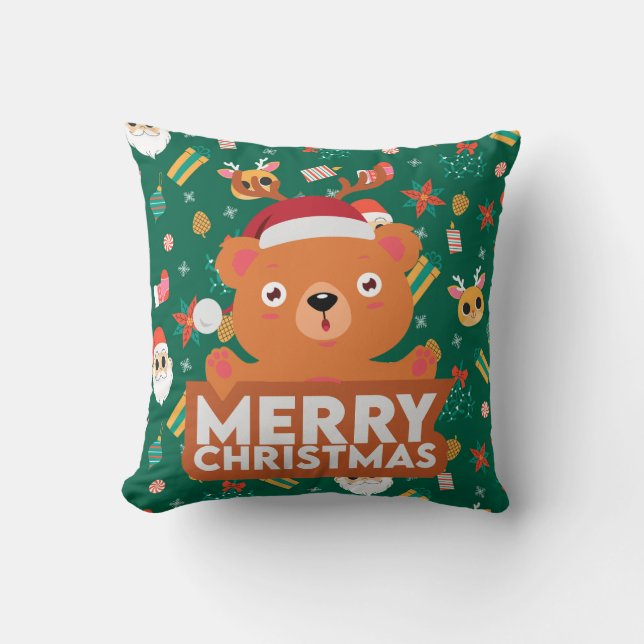 Cojín Decorativo Una Navidad Muy Feliz (Anverso)