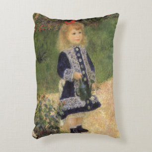 Cojín Decorativo Una niña con regadera de Pierre Renoir