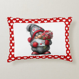Cojín Decorativo "Una nota de amor para ti" Gnome del Día de San Va