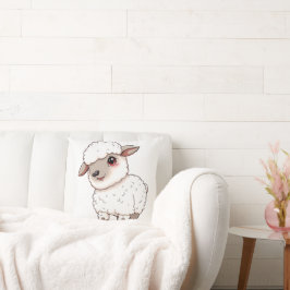Cojín Decorativo Una oveja Adorable Al Estilo Personalizado