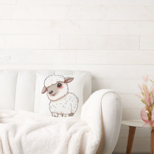 Cojín Decorativo Una oveja Adorable Al Estilo Personalizado