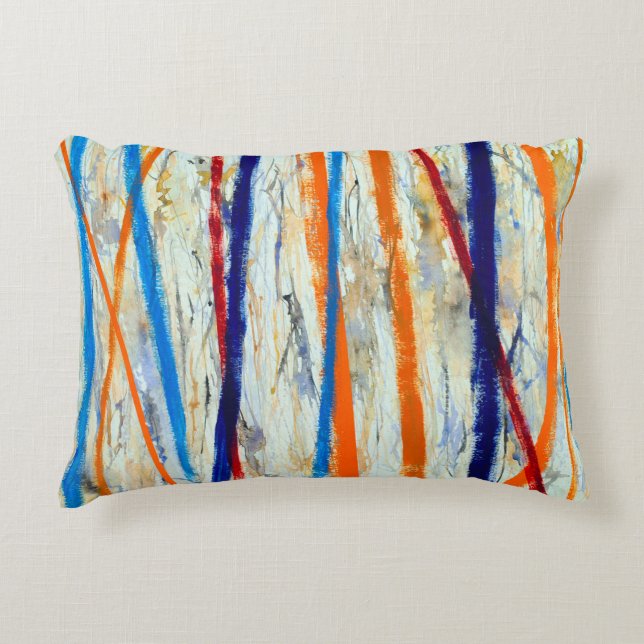 Cojín Decorativo una pintura abstracta (Anverso)