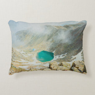 Cojín Decorativo Una pintura al óleo sobre lienzo del pico más alto