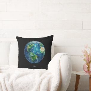 Cojín Decorativo Una pintura de la tierra en un espacio