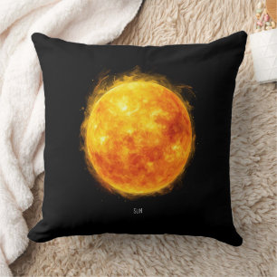 Cojín Decorativo Una pintura del sol en un espacio