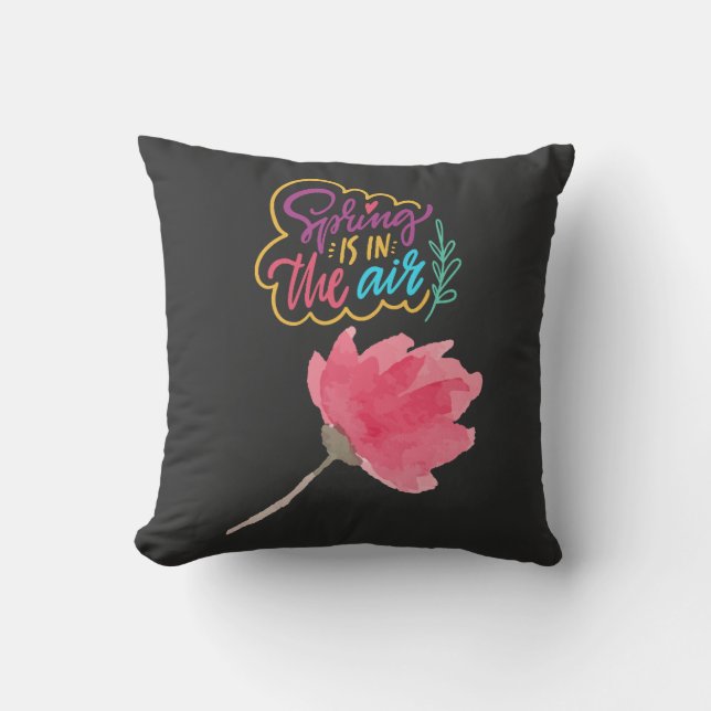 Cojín Decorativo Una serie visual de primavera (Anverso)