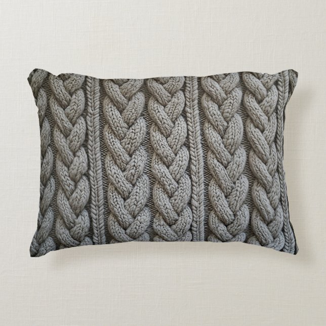 Cojín Decorativo Una tela de punto (Anverso)