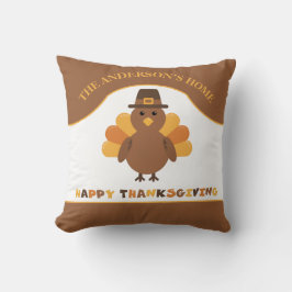 Cojín Decorativo Una Turquía de Acción de Gracias