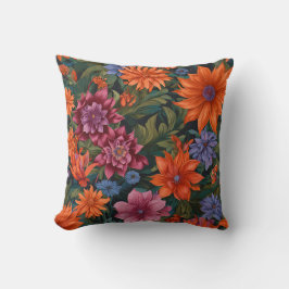Cojín Decorativo Una vibrante variedad de flores
