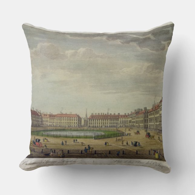 Cojín Decorativo Una vista del cuadrado de San Jaime, Londres, 1753 (Anverso)