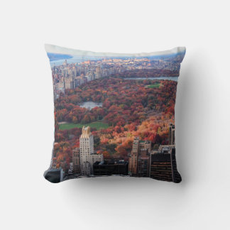 Cojín Decorativo Una vista desde arriba: Otoño en Central Park 01