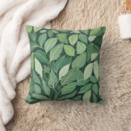 Cojín Decorativo Unas hojas verdes extraordinarias
