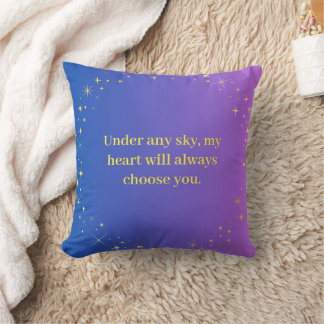 Cojín Decorativo Under Any Sky Celestial Love Quote Throw Pillow |