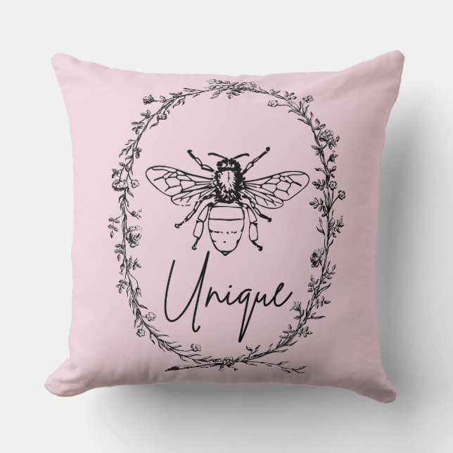 Cojín Decorativo único abeja (Anverso)