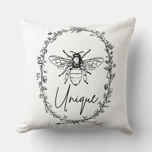 Cojín Decorativo único abeja (Anverso)