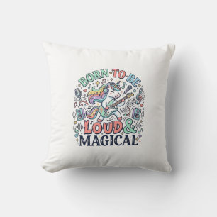 Cojín Decorativo Unicorn Nacido para ser Fuerte y Mágico Original B