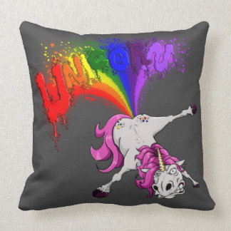 Cojín Decorativo unicorn rainbow fart