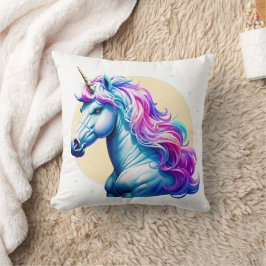 Cojín Decorativo Unicornio a la luz de la luna