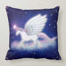 Unicornio alado con estrellas