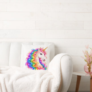 Cojín Decorativo Unicornio Arcoíris