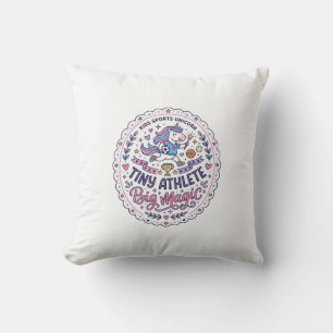 Cojín Decorativo Unicornio Atleta Pequeño Gran Magia Diseño Diverti